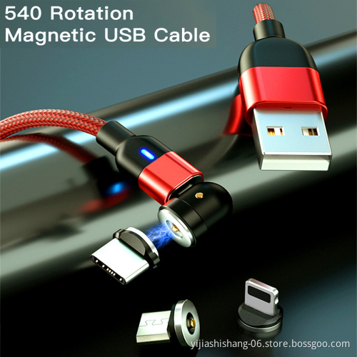 Cable Magnetic Charger 3 In 1 Magnetic Cable Magnetic Suction Android Magnetic Charging Cable